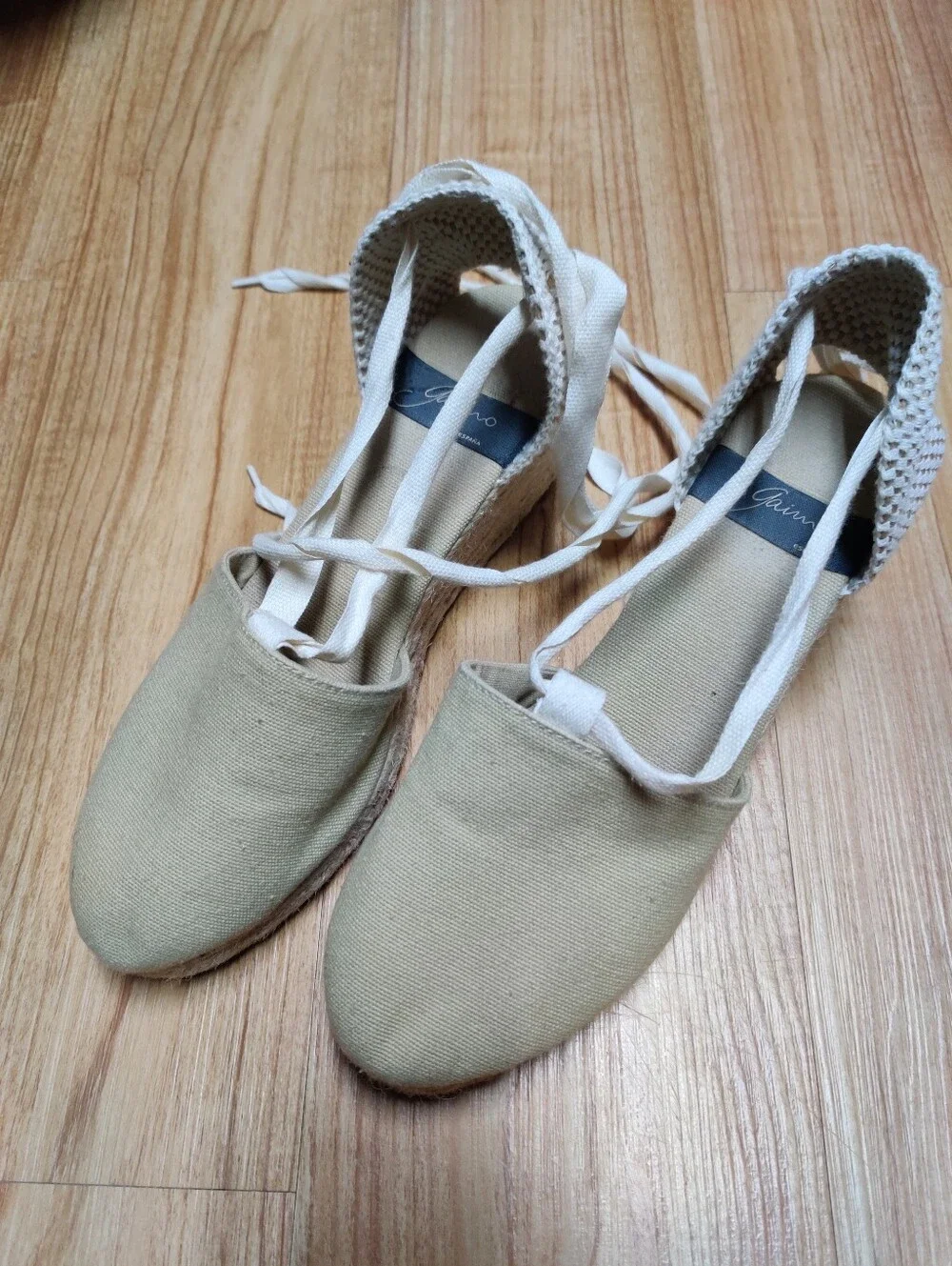 Gaimo Espadrilles Ankle Tie Size 40 -fits 8.5
